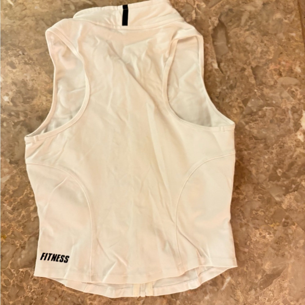 FIRM ABS Stylish White and Black Women's Workout Outfit - Picture 3 of 7